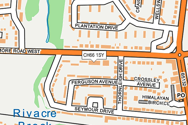 CH66 1SY map - OS OpenMap – Local (Ordnance Survey)