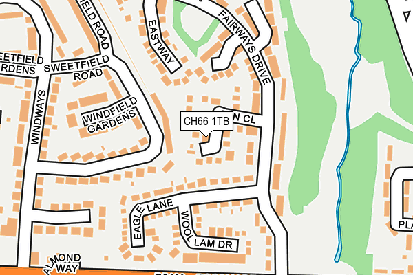 CH66 1TB map - OS OpenMap – Local (Ordnance Survey)