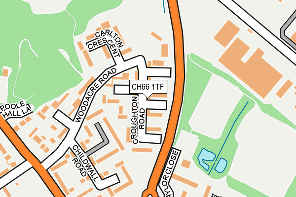 CH66 1TF map - OS OpenMap – Local (Ordnance Survey)