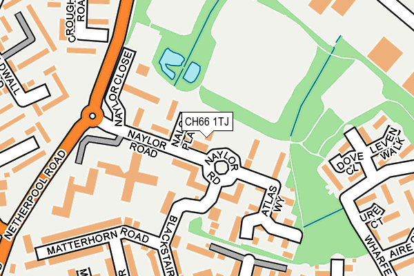 CH66 1TJ map - OS OpenMap – Local (Ordnance Survey)