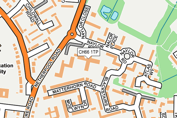 CH66 1TP map - OS OpenMap – Local (Ordnance Survey)