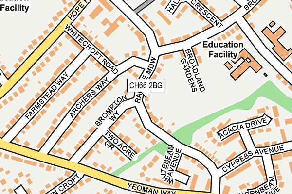 CH66 2BG map - OS OpenMap – Local (Ordnance Survey)