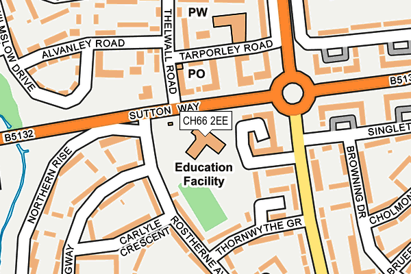 CH66 2EE map - OS OpenMap – Local (Ordnance Survey)