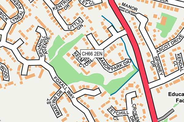 CH66 2EN map - OS OpenMap – Local (Ordnance Survey)