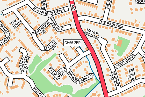 CH66 2EP map - OS OpenMap – Local (Ordnance Survey)