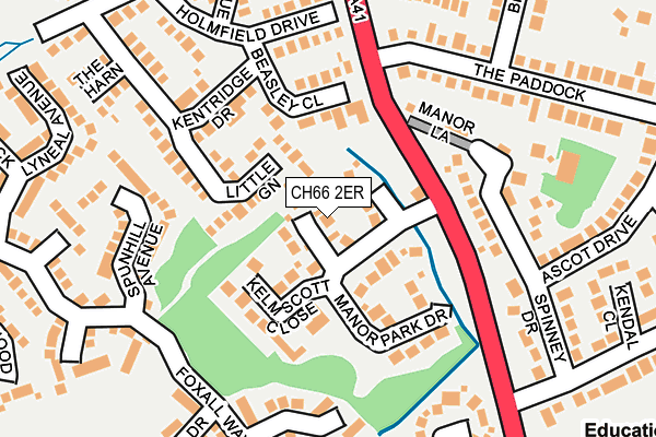 CH66 2ER map - OS OpenMap – Local (Ordnance Survey)