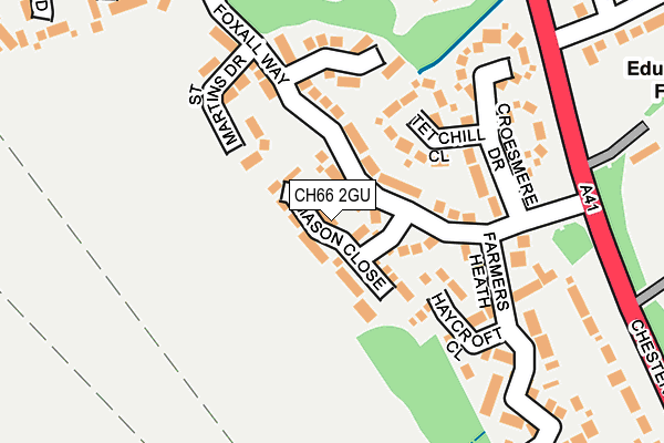 CH66 2GU map - OS OpenMap – Local (Ordnance Survey)