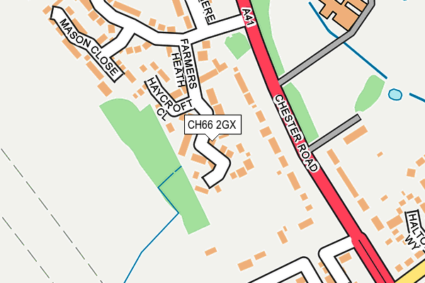 CH66 2GX map - OS OpenMap – Local (Ordnance Survey)