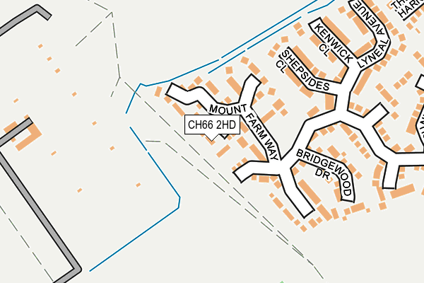 CH66 2HD map - OS OpenMap – Local (Ordnance Survey)