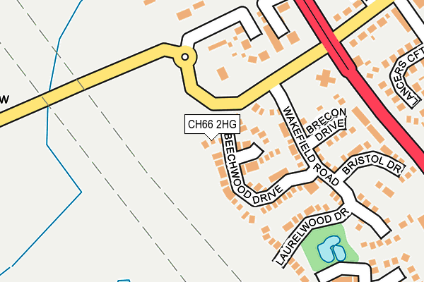 CH66 2HG map - OS OpenMap – Local (Ordnance Survey)