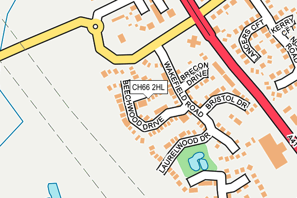 CH66 2HL map - OS OpenMap – Local (Ordnance Survey)