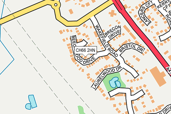CH66 2HN map - OS OpenMap – Local (Ordnance Survey)