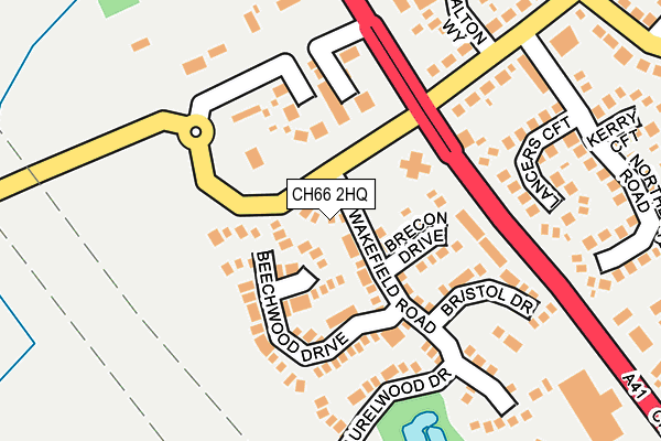 CH66 2HQ map - OS OpenMap – Local (Ordnance Survey)