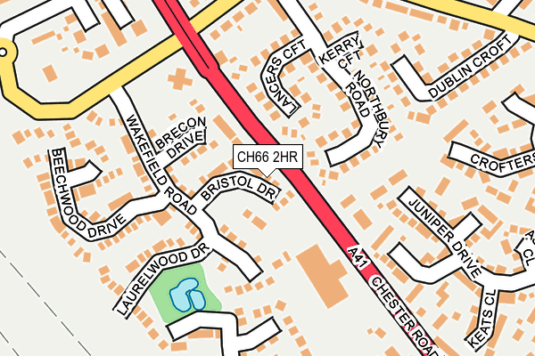 CH66 2HR map - OS OpenMap – Local (Ordnance Survey)