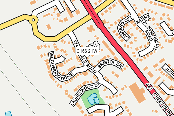 CH66 2HW map - OS OpenMap – Local (Ordnance Survey)