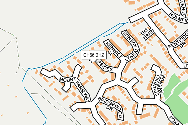 CH66 2HZ map - OS OpenMap – Local (Ordnance Survey)