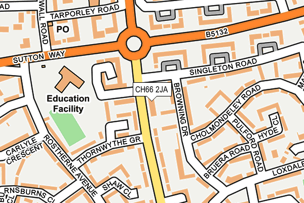 CH66 2JA map - OS OpenMap – Local (Ordnance Survey)