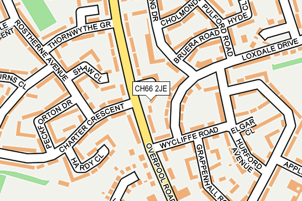 CH66 2JE map - OS OpenMap – Local (Ordnance Survey)