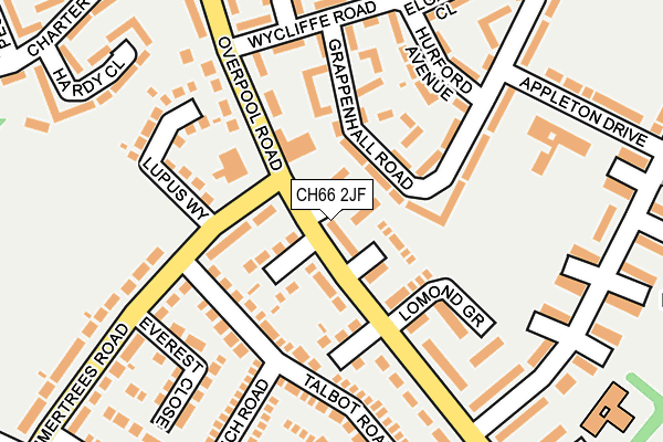 CH66 2JF map - OS OpenMap – Local (Ordnance Survey)