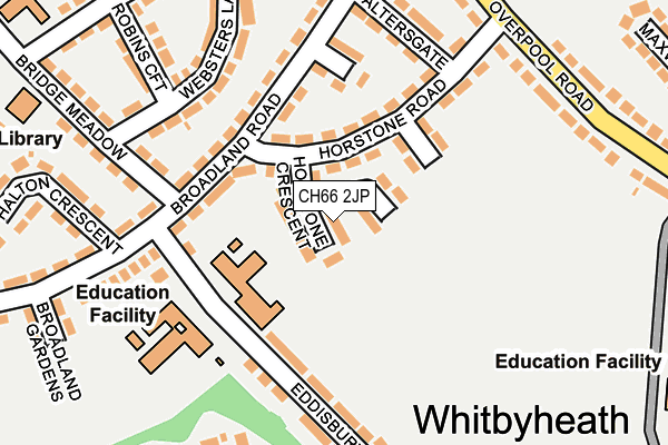 CH66 2JP map - OS OpenMap – Local (Ordnance Survey)