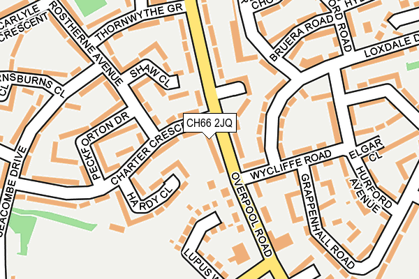 CH66 2JQ map - OS OpenMap – Local (Ordnance Survey)