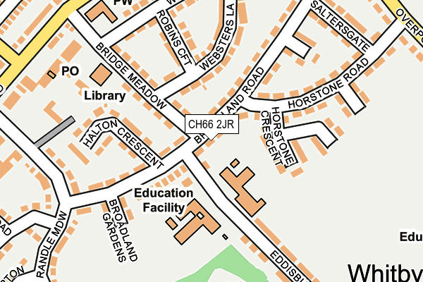 CH66 2JR map - OS OpenMap – Local (Ordnance Survey)