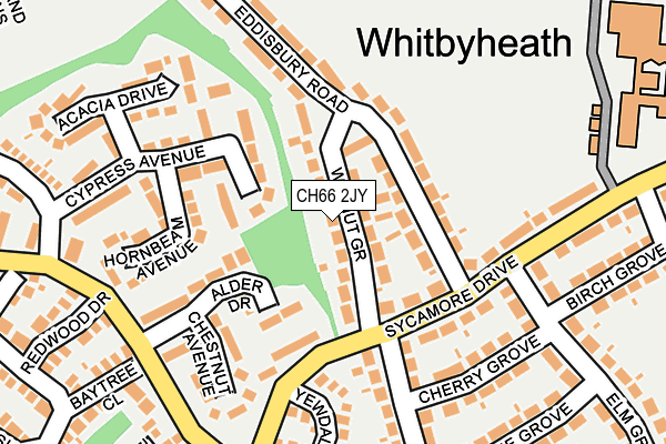 CH66 2JY map - OS OpenMap – Local (Ordnance Survey)