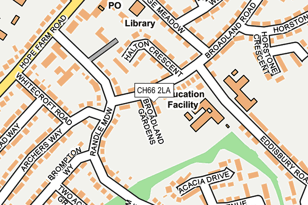 CH66 2LA map - OS OpenMap – Local (Ordnance Survey)