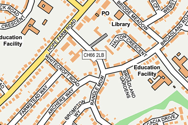 CH66 2LB map - OS OpenMap – Local (Ordnance Survey)