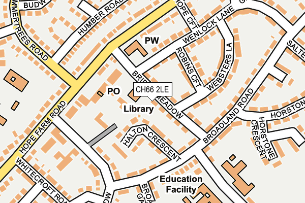 CH66 2LE map - OS OpenMap – Local (Ordnance Survey)