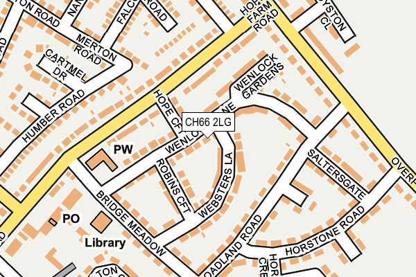 CH66 2LG map - OS OpenMap – Local (Ordnance Survey)