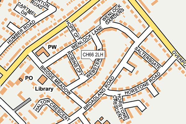 CH66 2LH map - OS OpenMap – Local (Ordnance Survey)