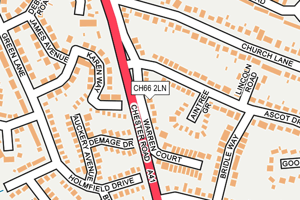 CH66 2LN map - OS OpenMap – Local (Ordnance Survey)