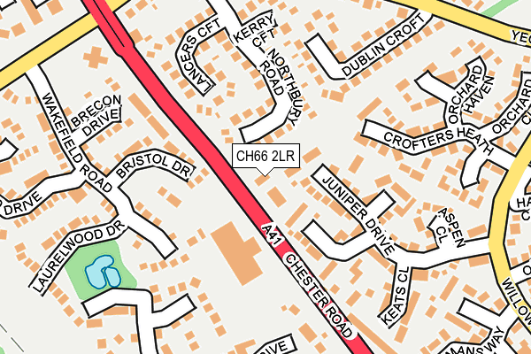 CH66 2LR map - OS OpenMap – Local (Ordnance Survey)