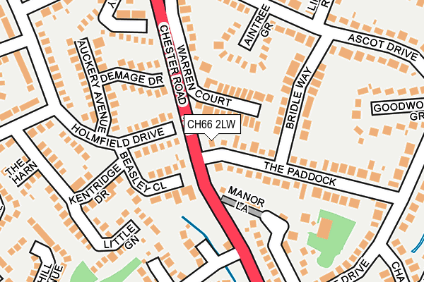 CH66 2LW map - OS OpenMap – Local (Ordnance Survey)