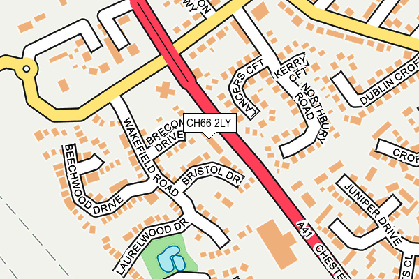 CH66 2LY map - OS OpenMap – Local (Ordnance Survey)