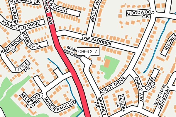 CH66 2LZ map - OS OpenMap – Local (Ordnance Survey)