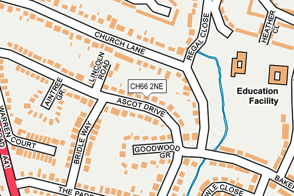 CH66 2NE map - OS OpenMap – Local (Ordnance Survey)