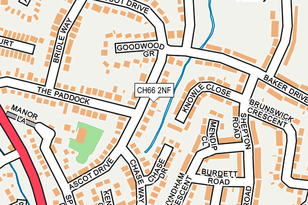 CH66 2NF map - OS OpenMap – Local (Ordnance Survey)