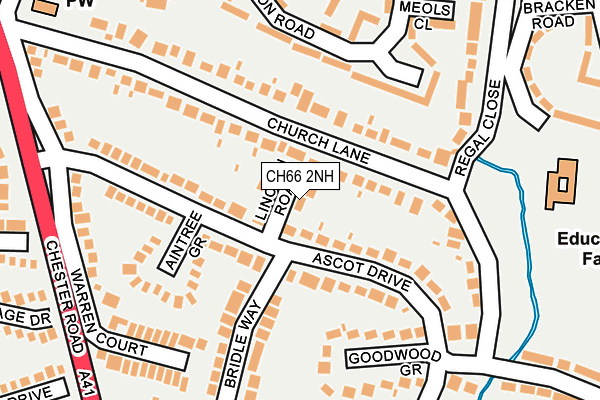 CH66 2NH map - OS OpenMap – Local (Ordnance Survey)