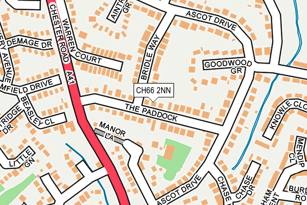 CH66 2NN map - OS OpenMap – Local (Ordnance Survey)