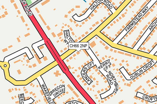 CH66 2NP map - OS OpenMap – Local (Ordnance Survey)