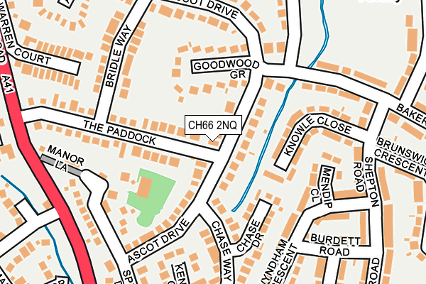 CH66 2NQ map - OS OpenMap – Local (Ordnance Survey)