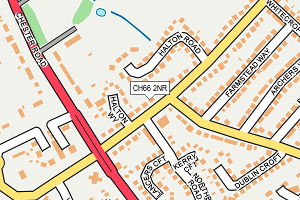 CH66 2NR map - OS OpenMap – Local (Ordnance Survey)