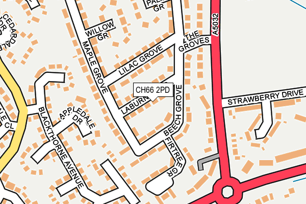 CH66 2PD map - OS OpenMap – Local (Ordnance Survey)