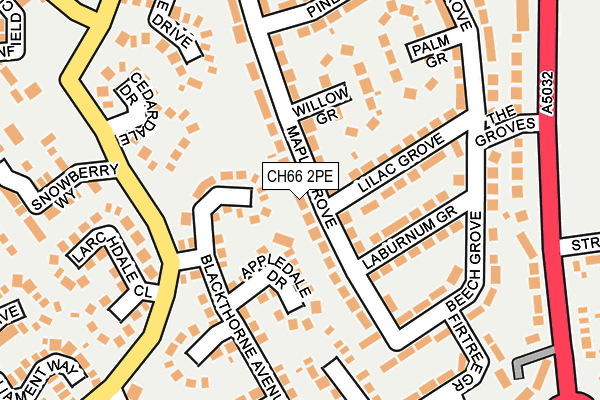 CH66 2PE map - OS OpenMap – Local (Ordnance Survey)