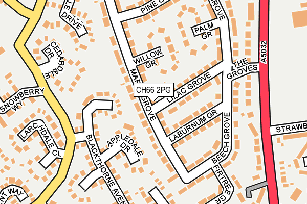 CH66 2PG map - OS OpenMap – Local (Ordnance Survey)