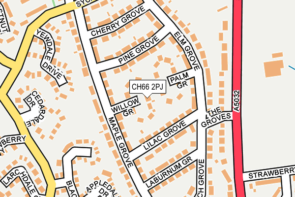 CH66 2PJ map - OS OpenMap – Local (Ordnance Survey)