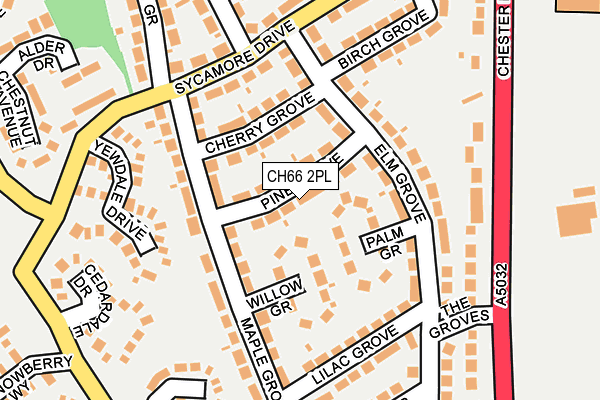 CH66 2PL map - OS OpenMap – Local (Ordnance Survey)