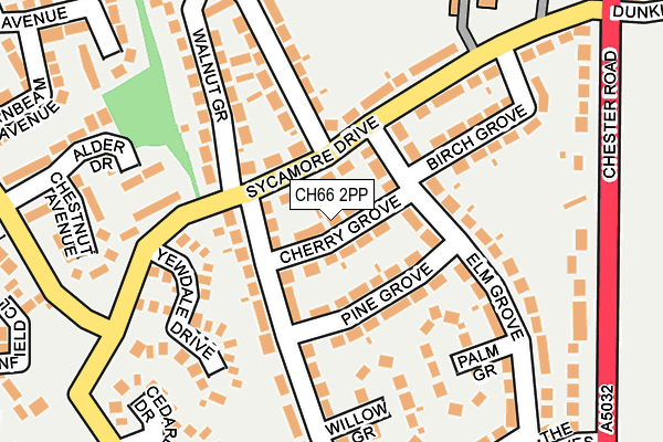 CH66 2PP map - OS OpenMap – Local (Ordnance Survey)